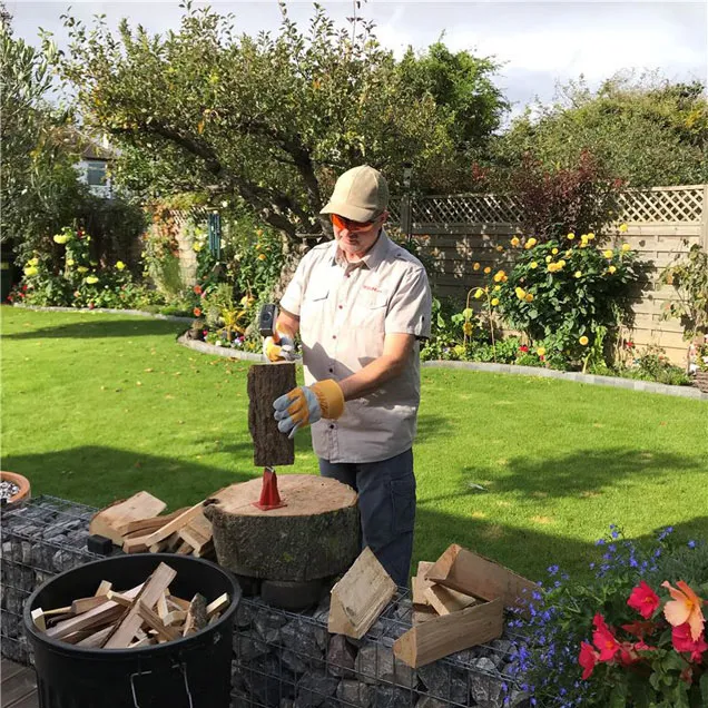 Order a The Titan Pro Raptor Kindling Maker is in stock today! Put that axe away and save those fingers; a super fast and unique way of making kindling fast.